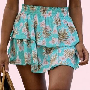 Body Glove Mint and Cream Ruffle Skirt